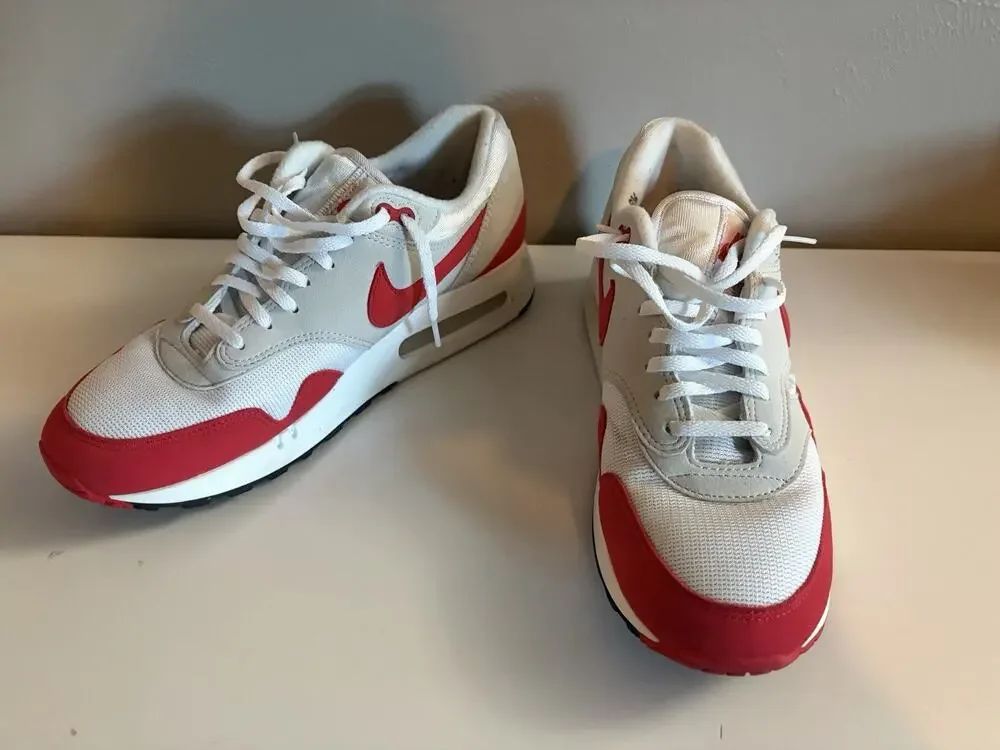 Nike Air Max 1 '86 OG Big Bubble White/University Red 2023 DQ3989-100 9.5 (0064)